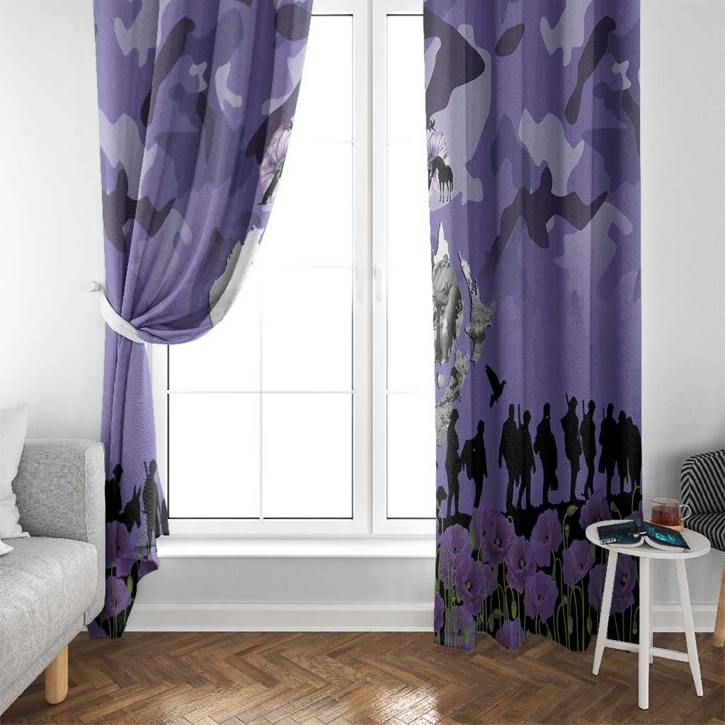 ANZAC Day Window Curtain Lest We Forget the Animals Too LT19 - Polynesian Pride