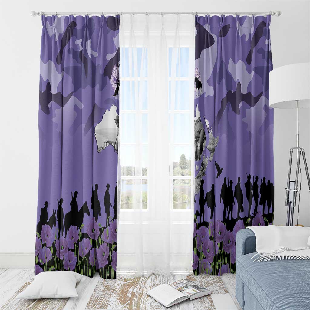 ANZAC Day Window Curtain Lest We Forget the Animals Too LT19 - Polynesian Pride