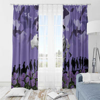 ANZAC Day Window Curtain Lest We Forget the Animals Too LT19 - Polynesian Pride