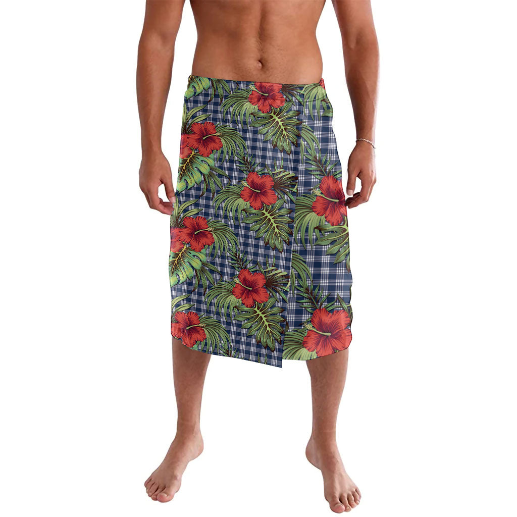 Vintage Hawaii Hibiscus Palaka Lavalava Navy Color LT19 Navy - Polynesian Pride