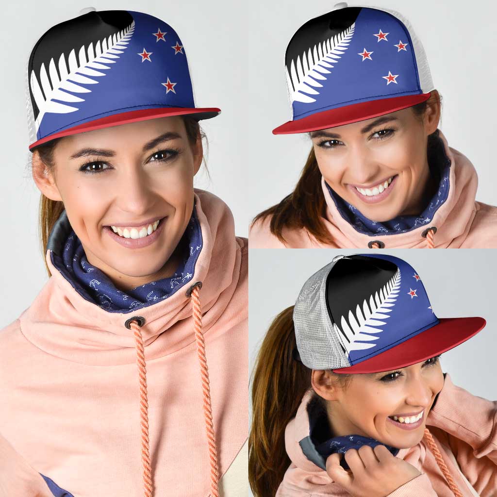 New Zealand Mesh Trucker Cap National Flag Style - Polynesian Pride
