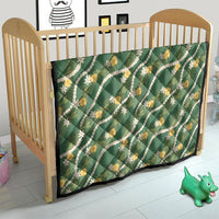 Hawaiian Pikake Maile Lei Quilt Tiare Hibiscus Kalo Palapalai Leaf Green LT19 - Polynesian Pride