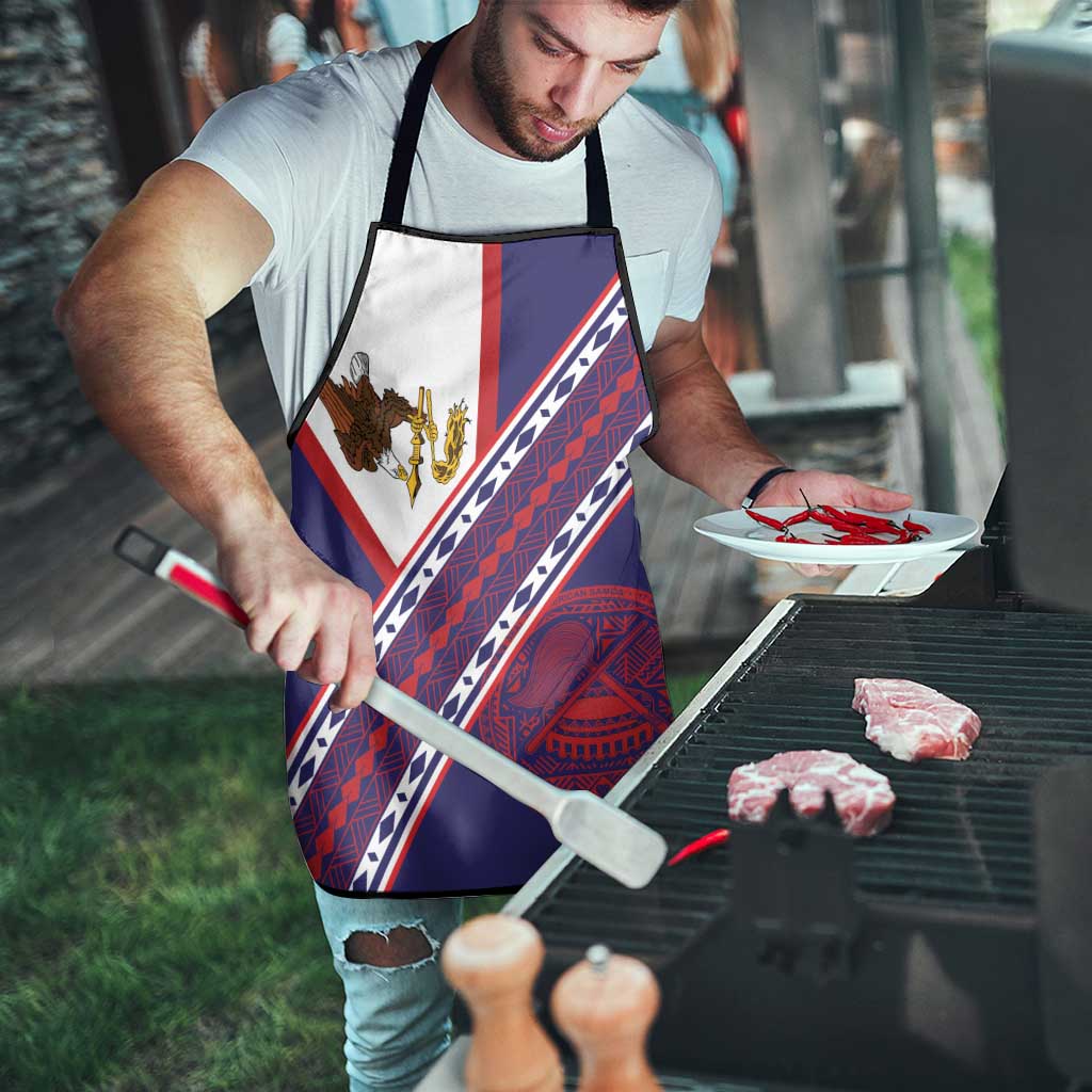American Samoa Flag Day Apron Polynesian Tribal Tattoo Eagle Art LT19 - Polynesian Pride