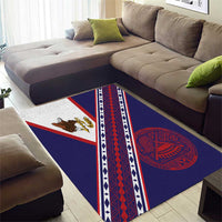 American Samoa Flag Day Area Rug Polynesian Tribal Tattoo Eagle Art LT19 - Polynesian Pride