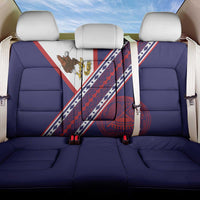 American Samoa Flag Day Back Car Seat Cover Polynesian Tribal Tattoo Eagle Art LT19 One Size Navy - Polynesian Pride