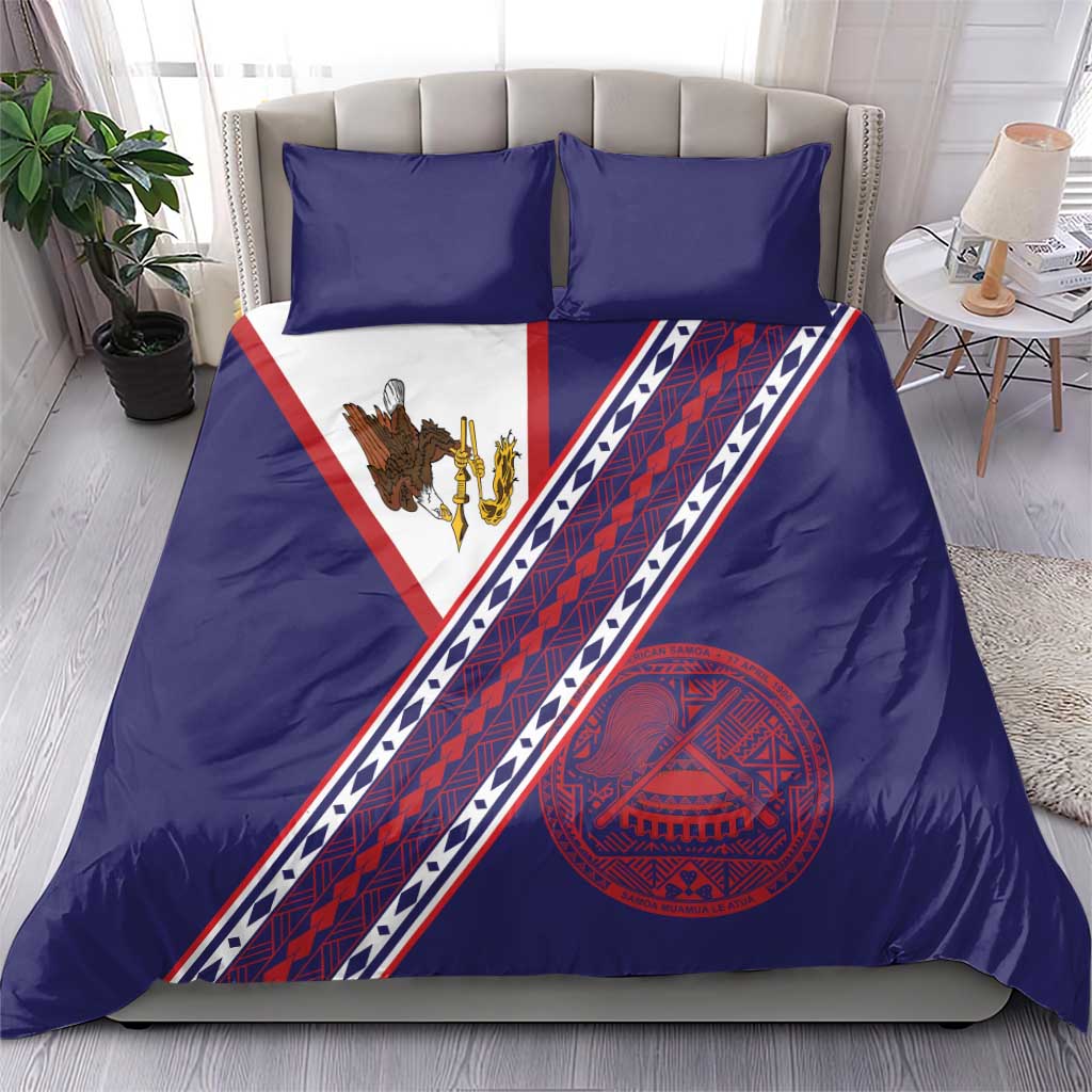 American Samoa Flag Day Bedding Set Polynesian Tribal Tattoo Eagle Art LT19 - Polynesian Pride