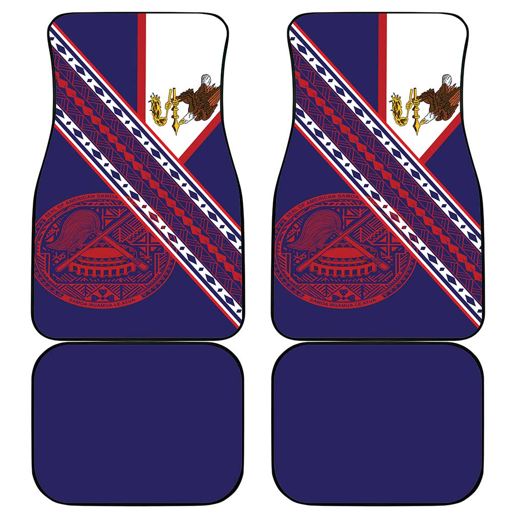 American Samoa Flag Day Car Mats Polynesian Tribal Tattoo Eagle Art LT19 - Polynesian Pride