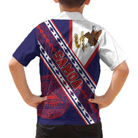 American Samoa Flag Day Family Matching Mermaid Dress and Hawaiian Shirt Polynesian Tribal Tattoo Eagle Art