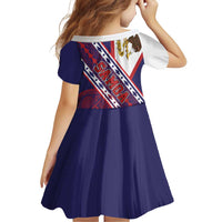 American Samoa Flag Day Family Matching Summer Maxi Dress and Hawaiian Shirt Polynesian Tribal Tattoo Eagle Art