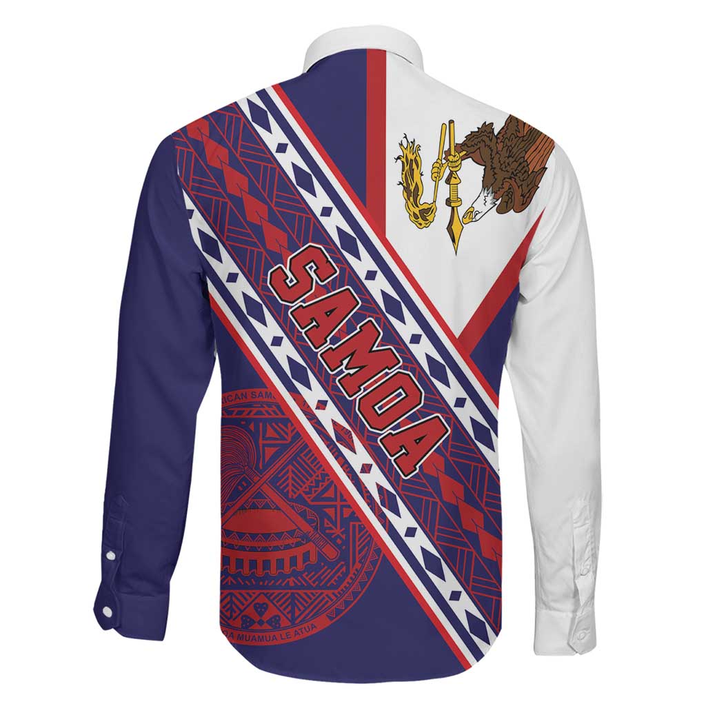 American Samoa Flag Day Family Matching Summer Maxi Dress and Hawaiian Shirt Polynesian Tribal Tattoo Eagle Art