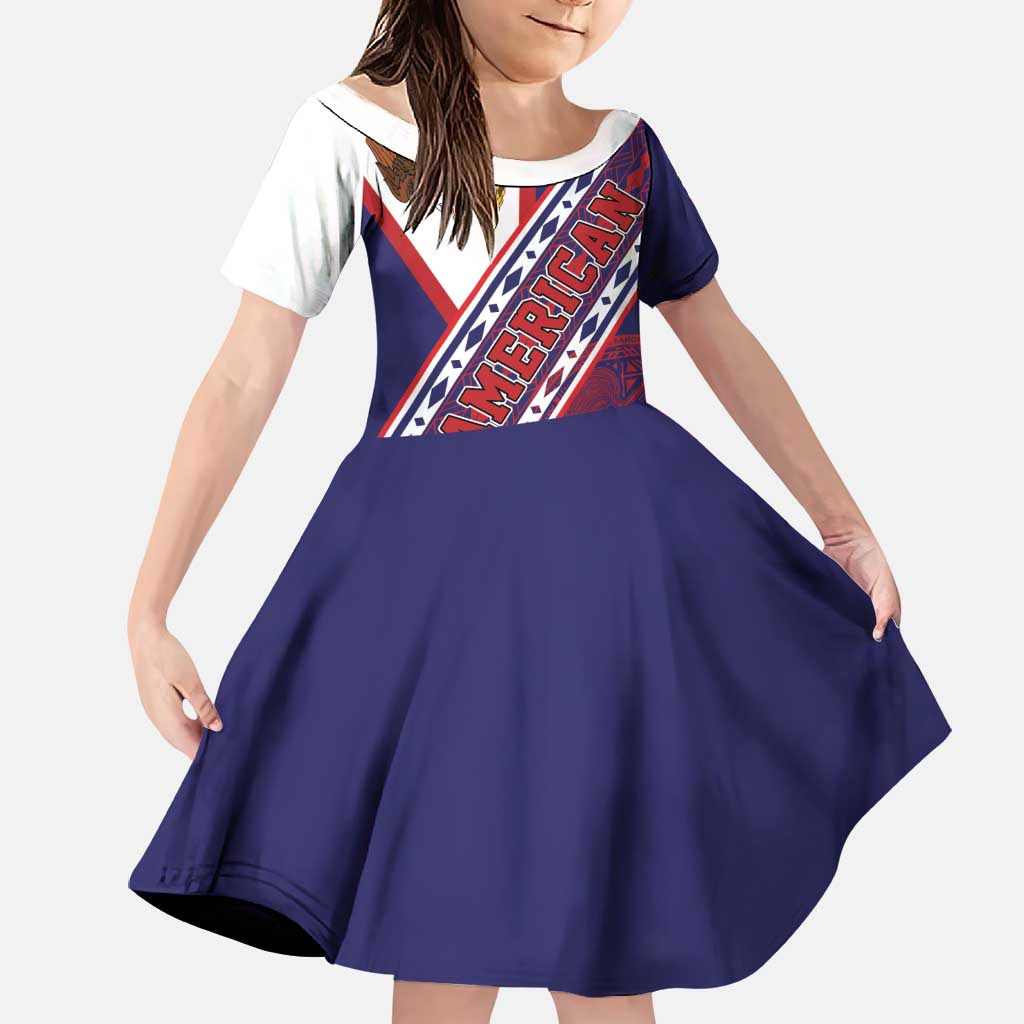 American Samoa Flag Day Family Matching Tank Maxi Dress and Hawaiian Shirt Polynesian Tribal Tattoo Eagle Art