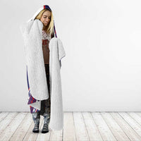 American Samoa Flag Day Hooded Blanket Polynesian Tribal Tattoo Eagle Art LT19 - Polynesian Pride