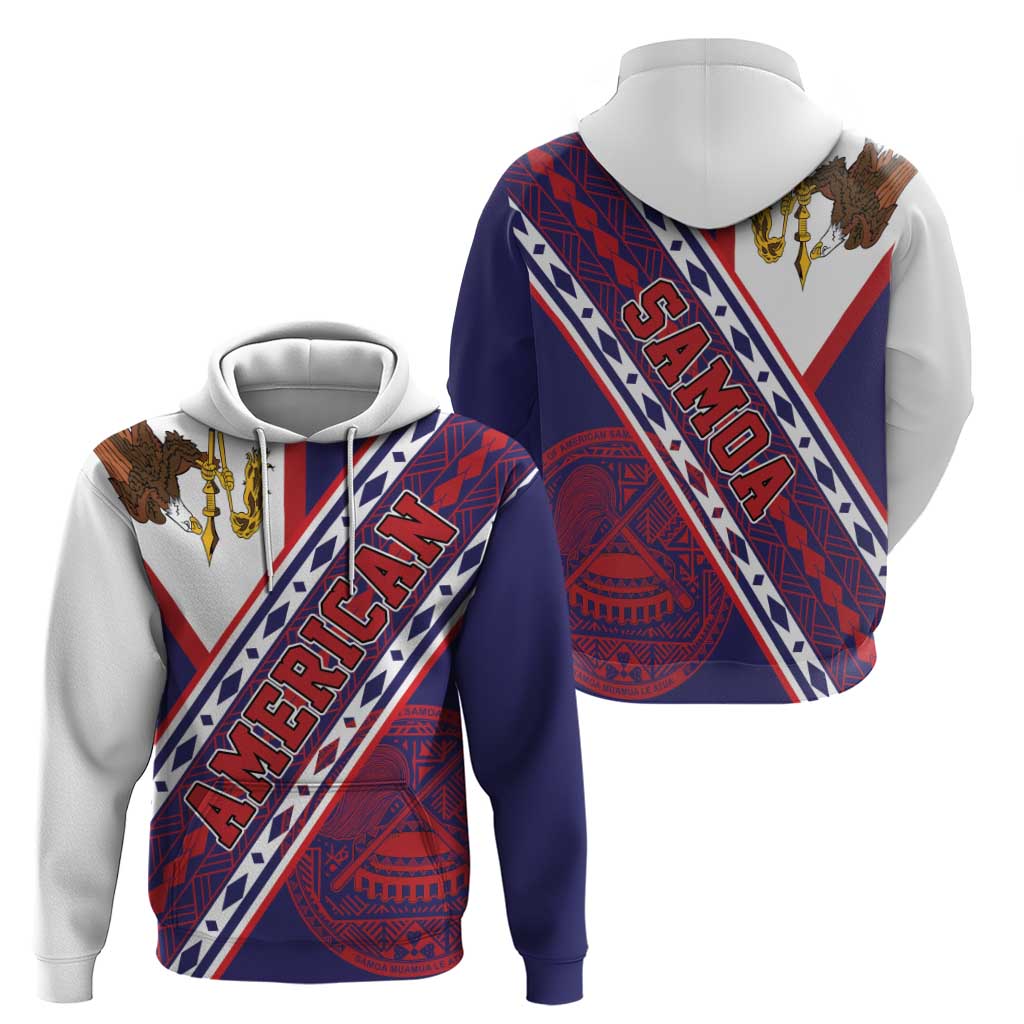 American Samoa Flag Day Hoodie Polynesian Tribal Tattoo Eagle Art LT19 - Polynesian Pride