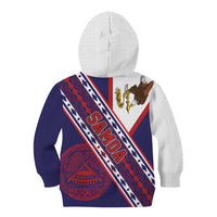 American Samoa Flag Day Kid Hoodie Polynesian Tribal Tattoo Eagle Art LT19 - Polynesian Pride