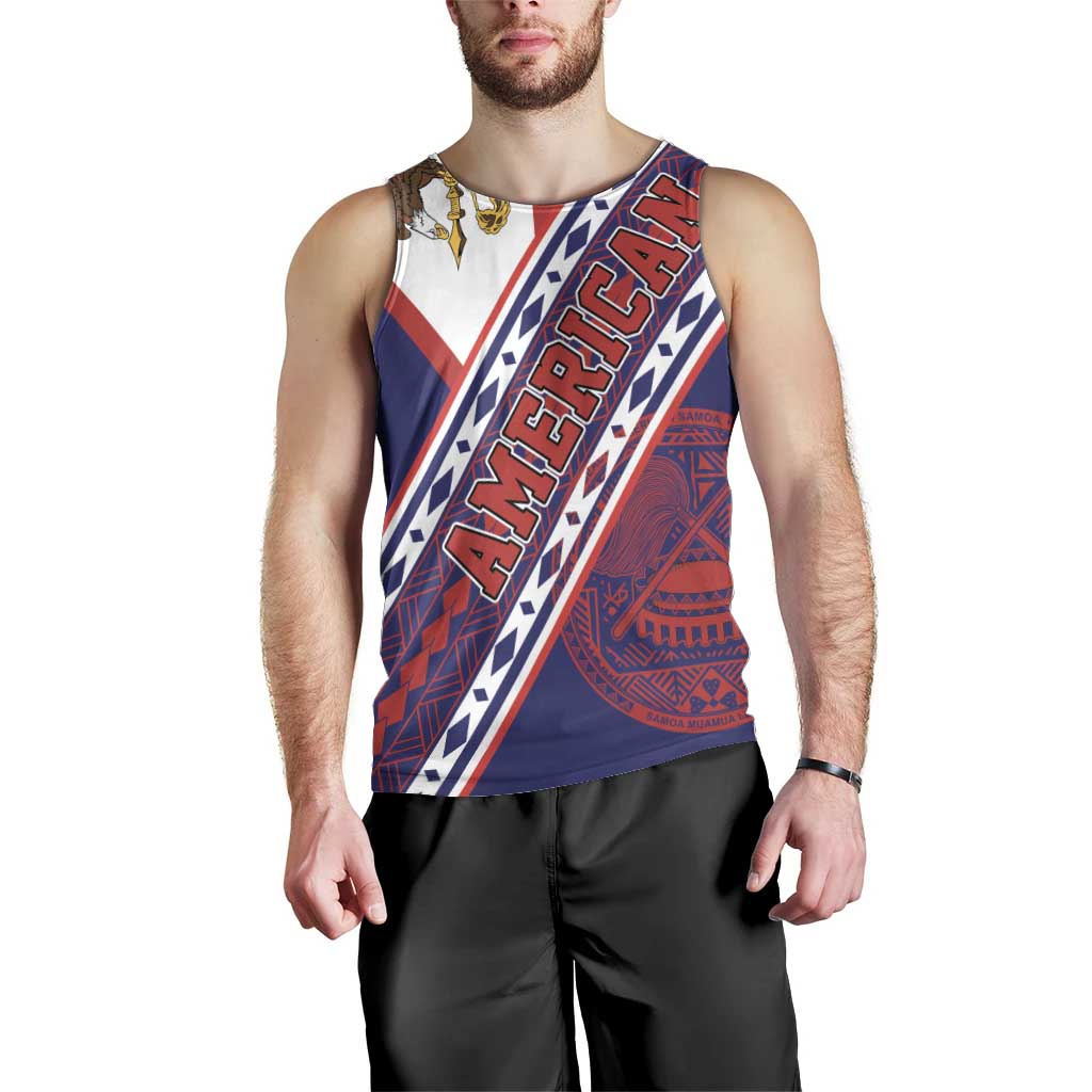 American Samoa Flag Day Men Tank Top Polynesian Tribal Tattoo Eagle Art LT19 - Polynesian Pride