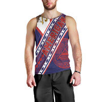 American Samoa Flag Day Men Tank Top Polynesian Tribal Tattoo Eagle Art LT19 - Polynesian Pride