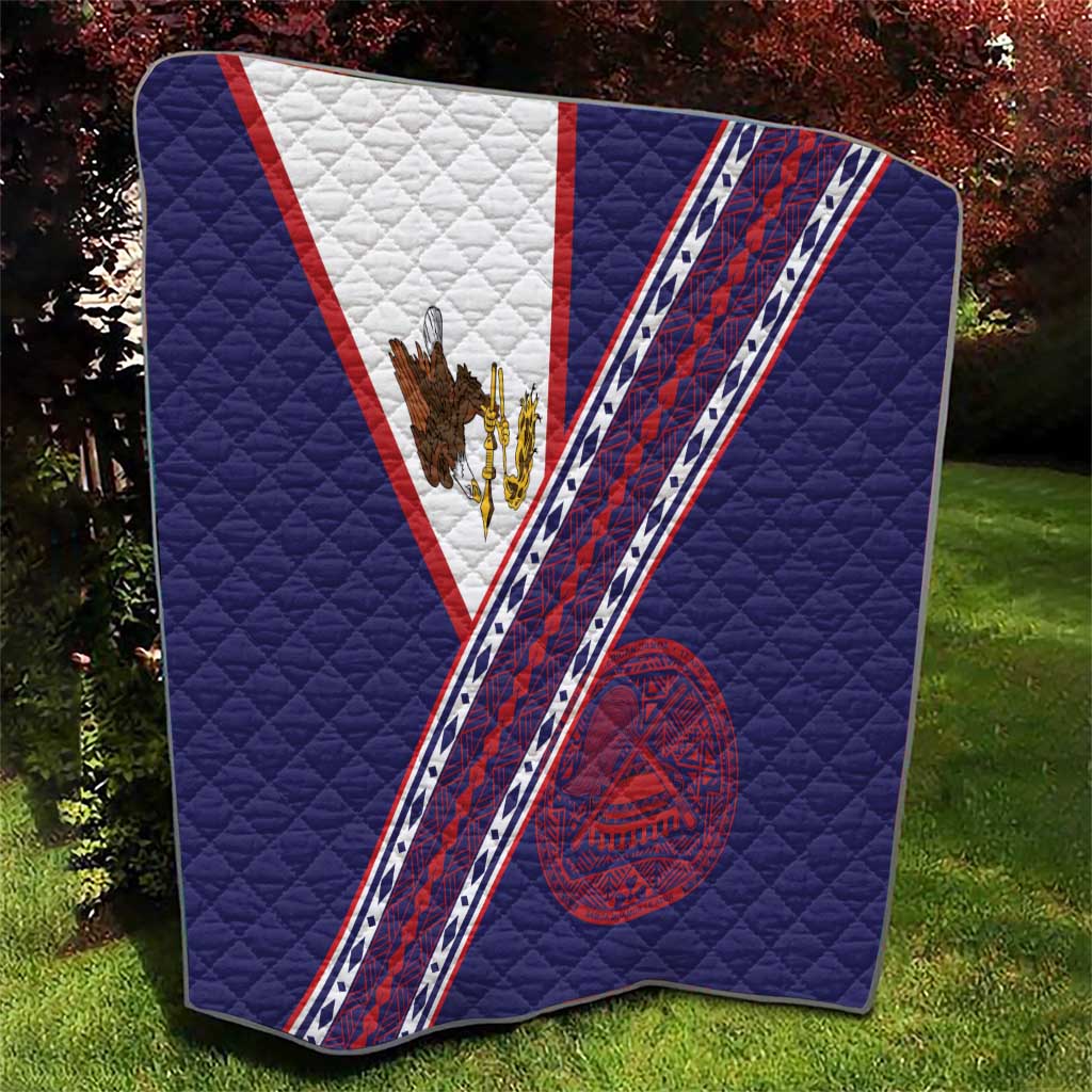 American Samoa Flag Day Quilt Polynesian Tribal Tattoo Eagle Art LT19 - Polynesian Pride