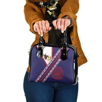 American Samoa Flag Day Shoulder Handbag Polynesian Tribal Tattoo Eagle Art LT19 One Size Navy - Polynesian Pride