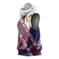 American Samoa Flag Day Sleeveless Hoodie Polynesian Tribal Tattoo Eagle Art LT19 - Polynesian Pride