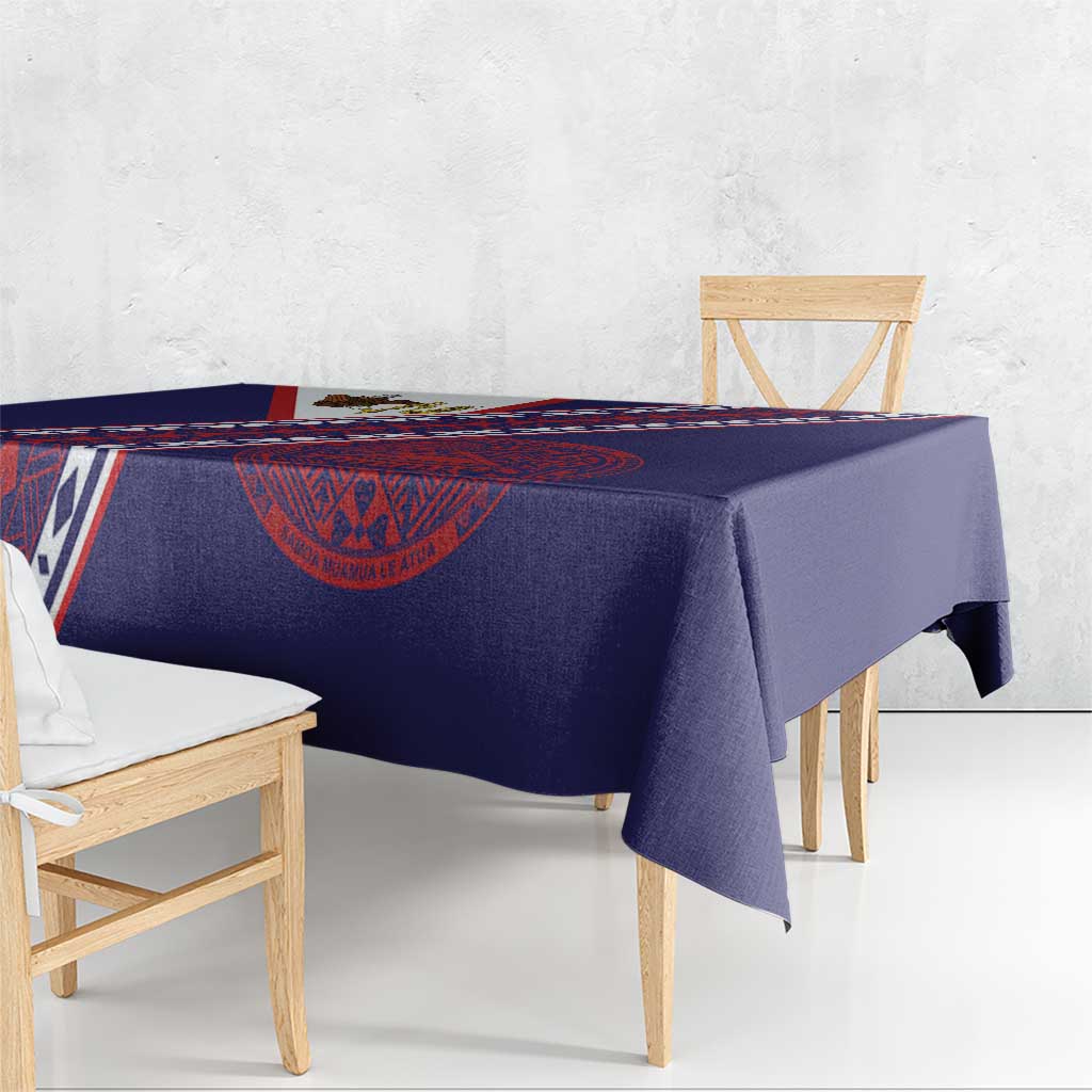 American Samoa Flag Day Tablecloth Polynesian Tribal Tattoo Eagle Art LT19 - Polynesian Pride