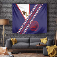 American Samoa Flag Day Tapestry Polynesian Tribal Tattoo Eagle Art