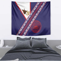 American Samoa Flag Day Tapestry Polynesian Tribal Tattoo Eagle Art