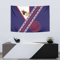 American Samoa Flag Day Tapestry Polynesian Tribal Tattoo Eagle Art