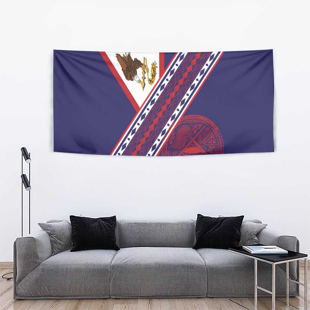 American Samoa Flag Day Tapestry Polynesian Tribal Tattoo Eagle Art