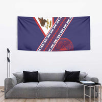 American Samoa Flag Day Tapestry Polynesian Tribal Tattoo Eagle Art