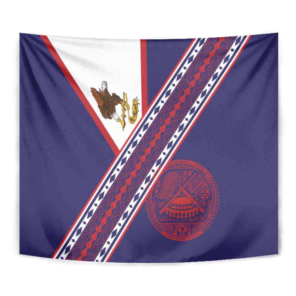 American Samoa Flag Day Tapestry Polynesian Tribal Tattoo Eagle Art