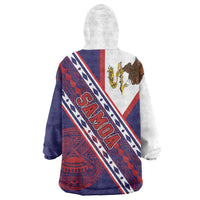 American Samoa Flag Day Wearable Blanket Hoodie Polynesian Tribal Tattoo Eagle Art LT19 - Polynesian Pride