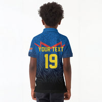 Custom World Football 2026 DR Congo Kid Polo Shirt Les Leopards Coupe du Monde Glory