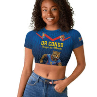Custom World Football 2026 DR Congo Raglan Cropped T shirt Les Leopards Coupe du Monde Glory