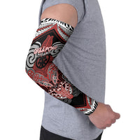 Aotearoa Iwi Ngapuhi Personalised Arm Sleeves Maori Kowhaiwhai Pattern