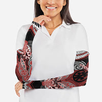 Aotearoa Iwi Ngapuhi Personalised Arm Sleeves Maori Kowhaiwhai Pattern