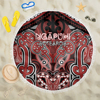 Aotearoa Iwi Ngapuhi Beach Blanket Maori Kowhaiwhai Pattern