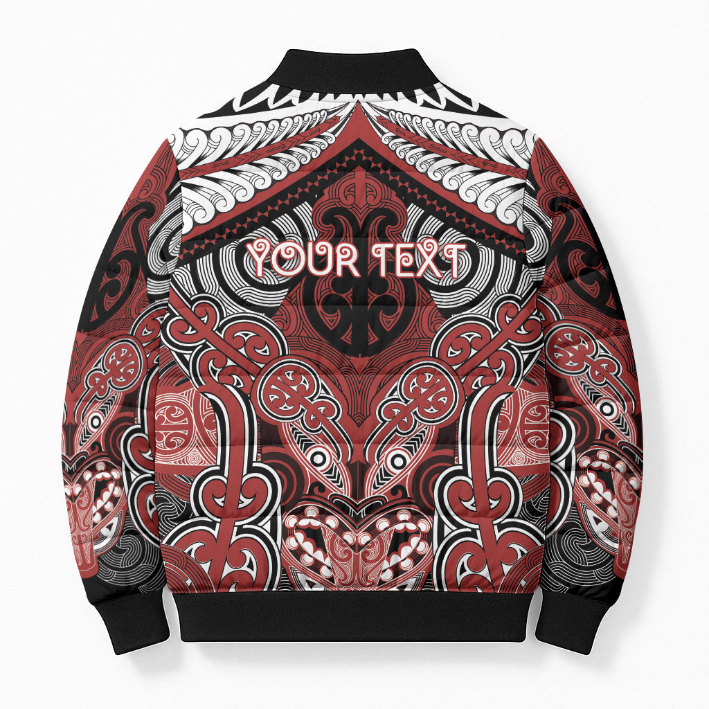 Aotearoa Iwi Ngapuhi Personalised Bomber Puffer Jacket Maori Kowhaiwhai Pattern