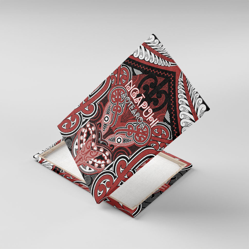 Aotearoa Iwi Ngapuhi Canvas Wall Art Maori Kowhaiwhai Pattern