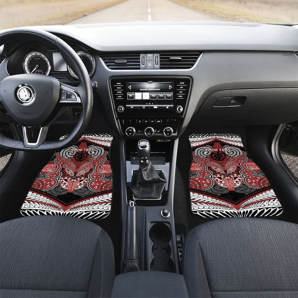 Aotearoa Iwi Ngapuhi Personalised Car Mats Maori Kowhaiwhai Pattern