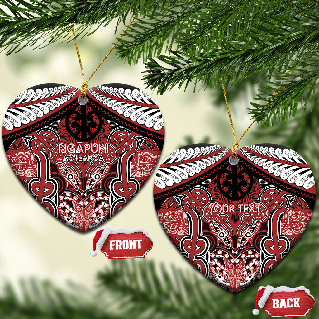 Aotearoa Iwi Ngapuhi Personalised Ceramic Ornament Maori Kowhaiwhai Pattern