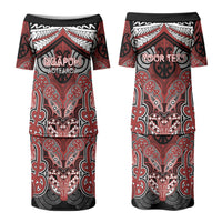 Aotearoa Iwi Ngapuhi Personalised Couples Matching Puletasi and Hawaiian Shirt Maori Kowhaiwhai Pattern