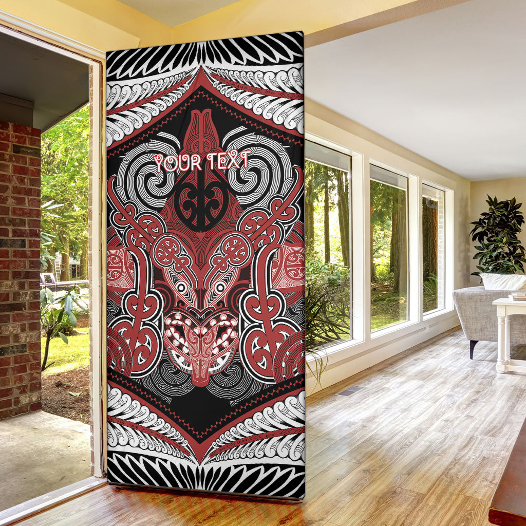 Aotearoa Iwi Ngapuhi Personalised Door Cover Maori Kowhaiwhai Pattern