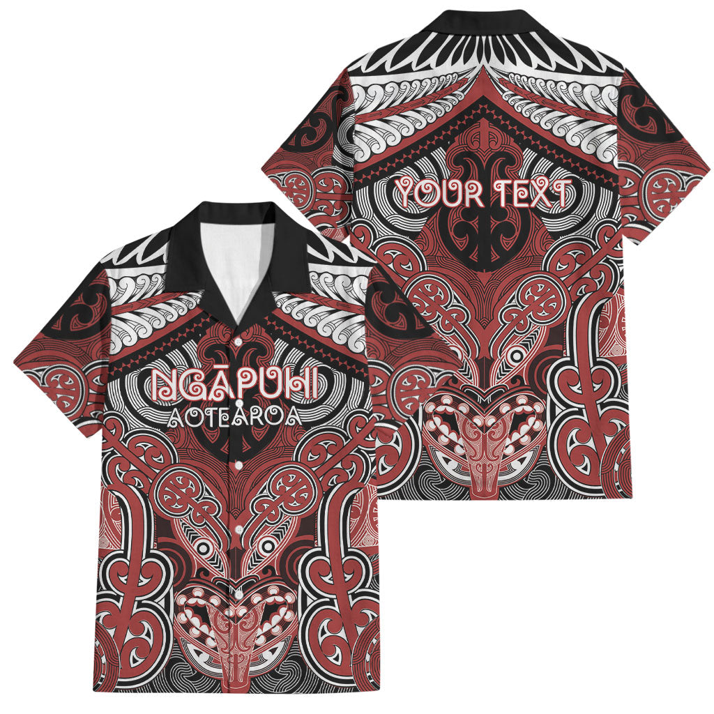 Aotearoa Iwi Ngapuhi Personalised Family Matching Puletasi and Hawaiian Shirt Maori Kowhaiwhai Pattern
