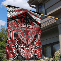 Aotearoa Iwi Ngapuhi Garden Flag Maori Kowhaiwhai Pattern