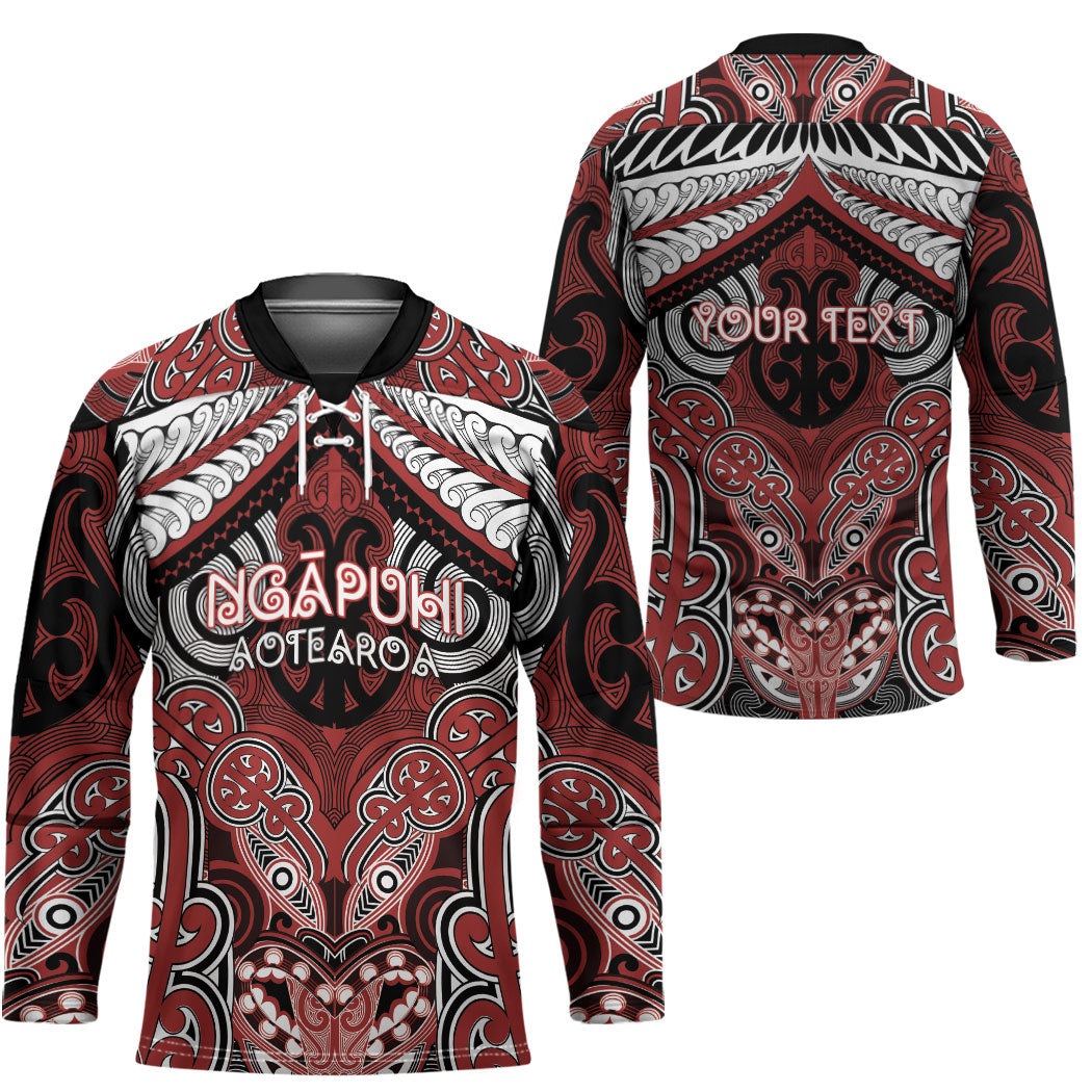 Aotearoa Iwi Ngapuhi Personalised Hockey Jersey Maori Kowhaiwhai Pattern
