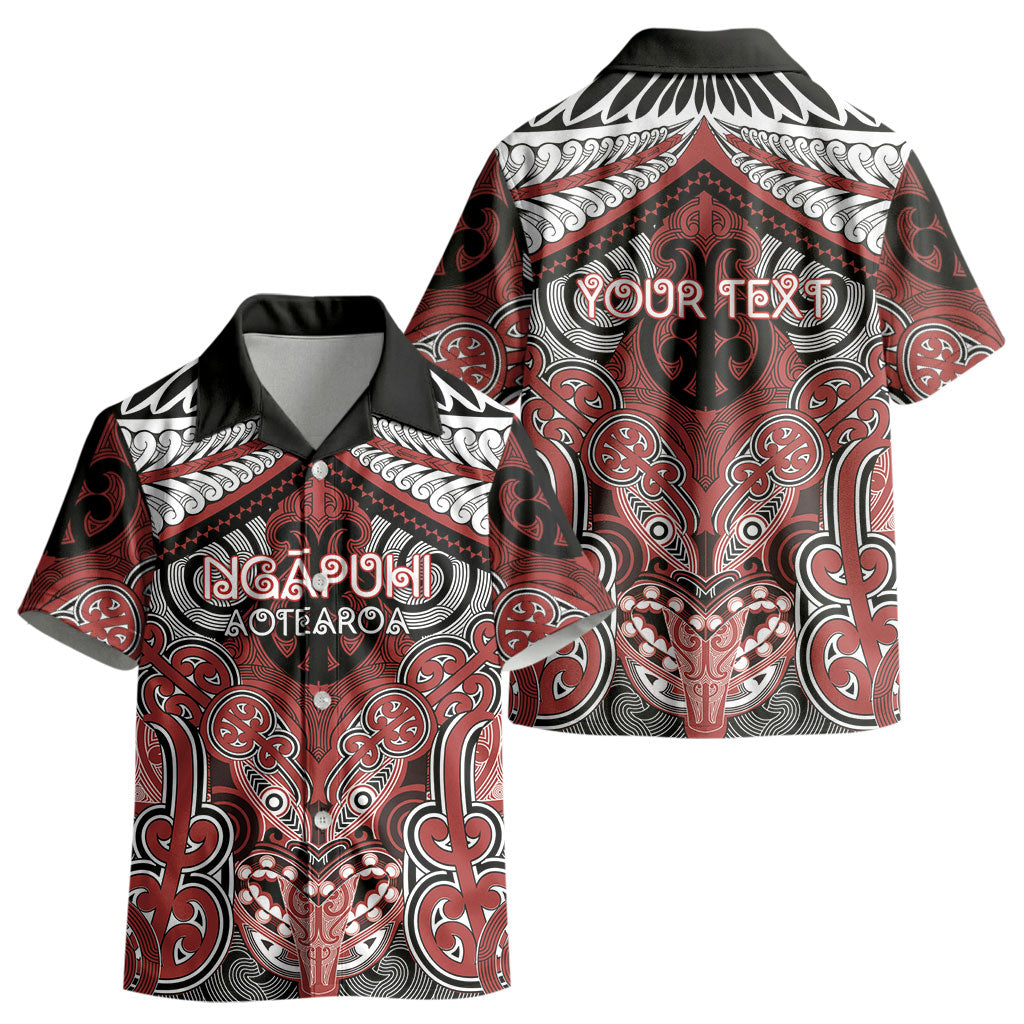 Aotearoa Iwi Ngapuhi Personalised Kid Hawaiian Shirt Maori Kowhaiwhai Pattern