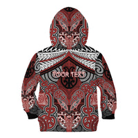 Aotearoa Iwi Ngapuhi Personalised Kid Hoodie Maori Kowhaiwhai Pattern