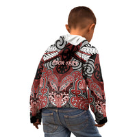 Aotearoa Iwi Ngapuhi Personalised Kid Hoodie Maori Kowhaiwhai Pattern