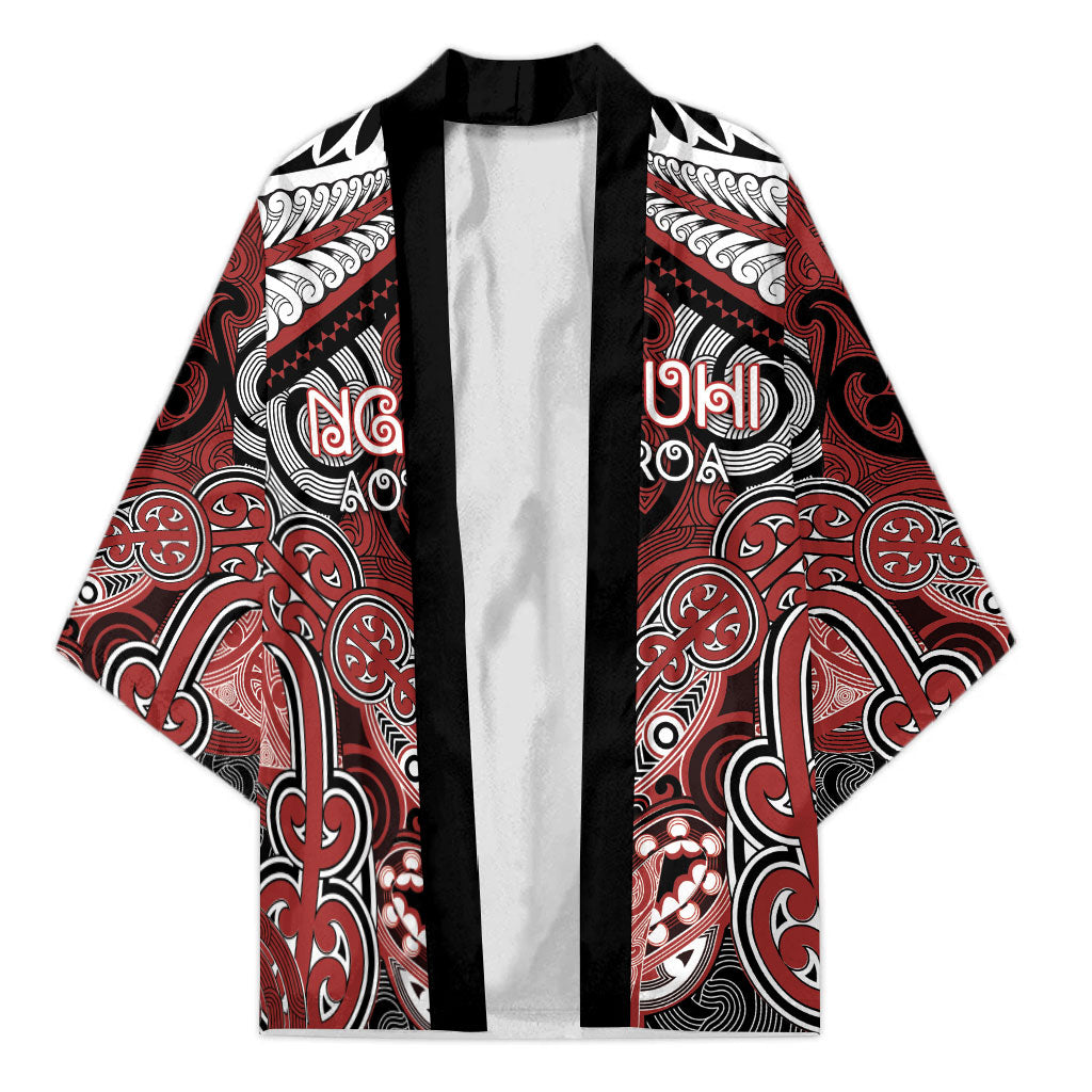 Aotearoa Iwi Ngapuhi Personalised Kimono Maori Kowhaiwhai Pattern