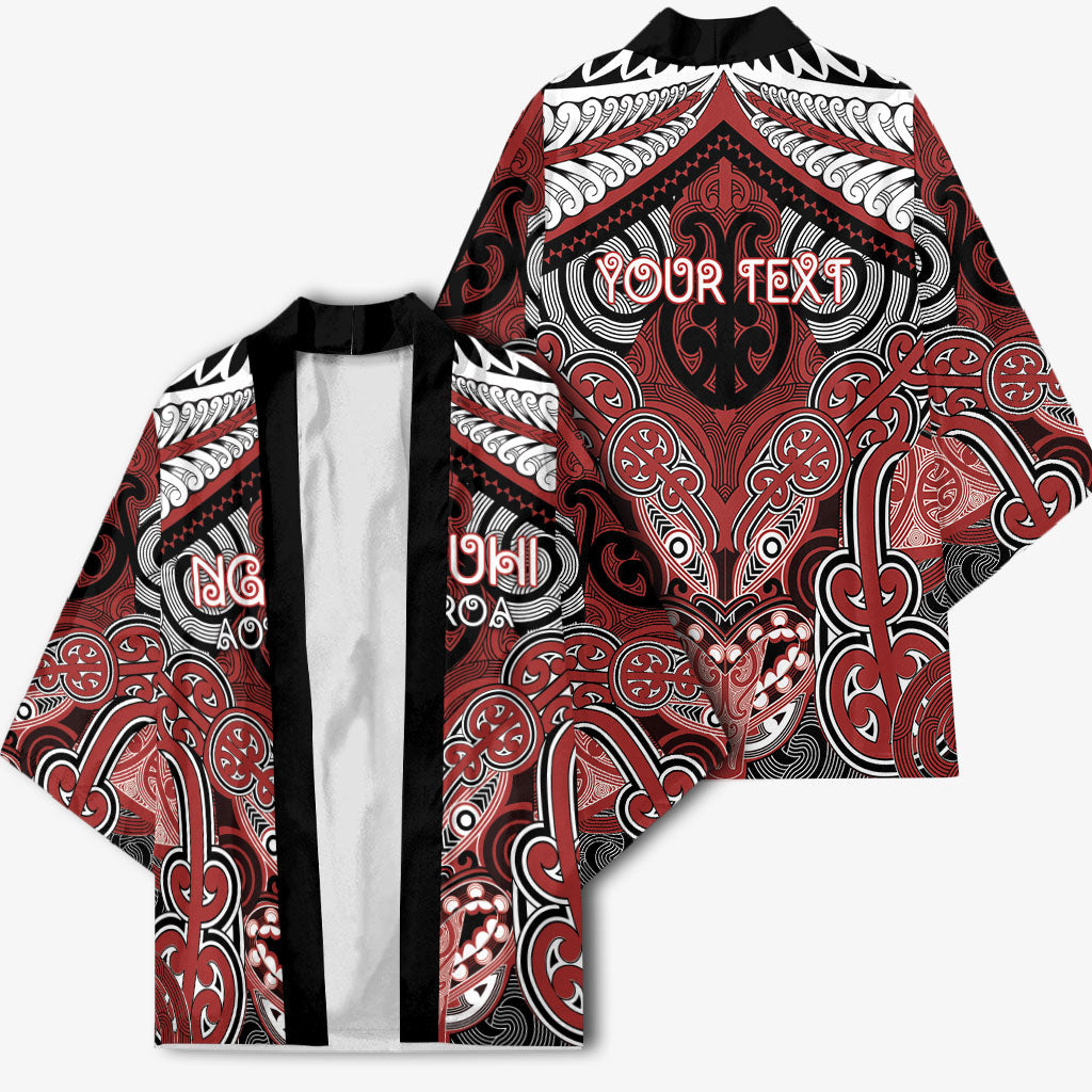 Aotearoa Iwi Ngapuhi Personalised Kimono Maori Kowhaiwhai Pattern
